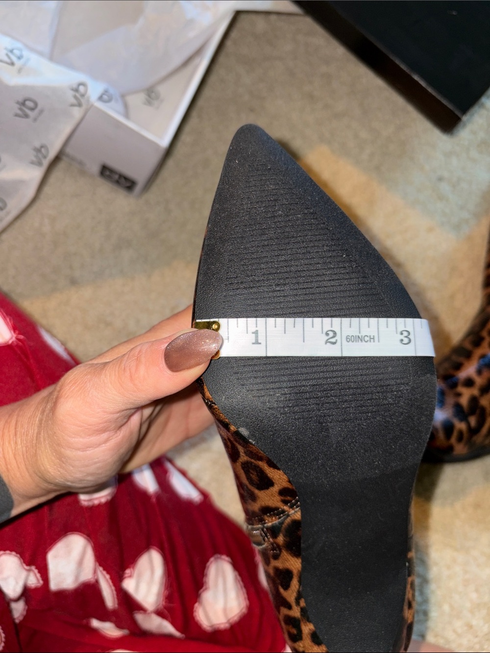 Dolce Vita Leopard Print Pointed Toe Stiletto Ankle Boots - Brown & Black - Picture 11 of 11